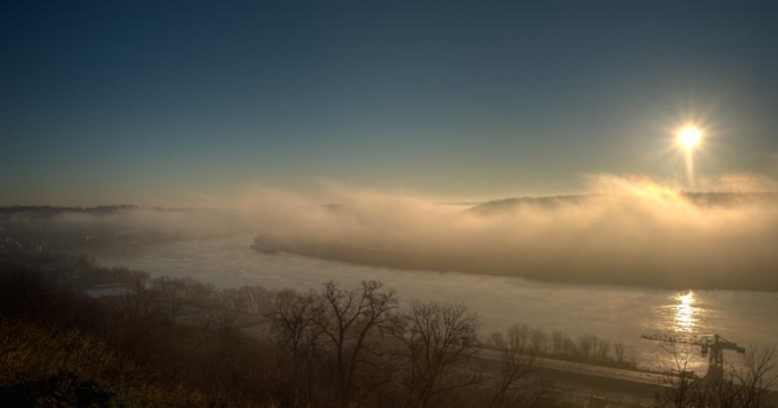 River Fog Sunrise